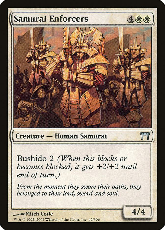 Samurai Enforcers 42 (Champions of Kamigawa)  - Foil | Good Games Adelaide SA