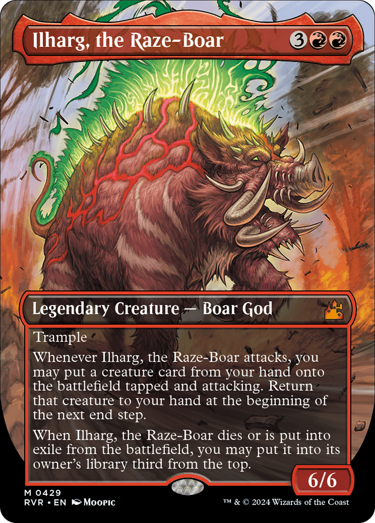 Ilharg, the Raze-Boar (Anime Borderless) [Ravnica Remastered] | Good Games Adelaide SA