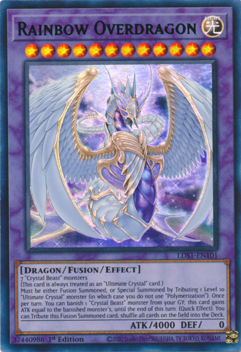 Rainbow Overdragon (Green) [LDS1-EN101] Ultra Rare | Good Games Adelaide SA