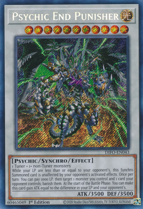 Psychic End Punisher [DIFO-EN043] Secret Rare | Good Games Adelaide SA
