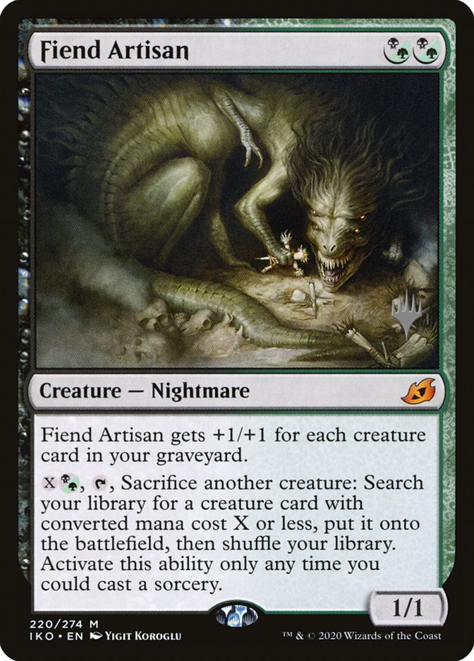 Fiend Artisan (Promo Pack) [Ikoria: Lair of Behemoths Promos] | Good Games Adelaide SA