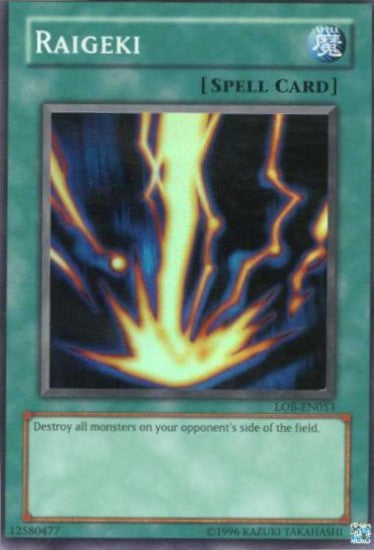 Raigeki [LOB-EN053] Super Rare | Good Games Adelaide SA