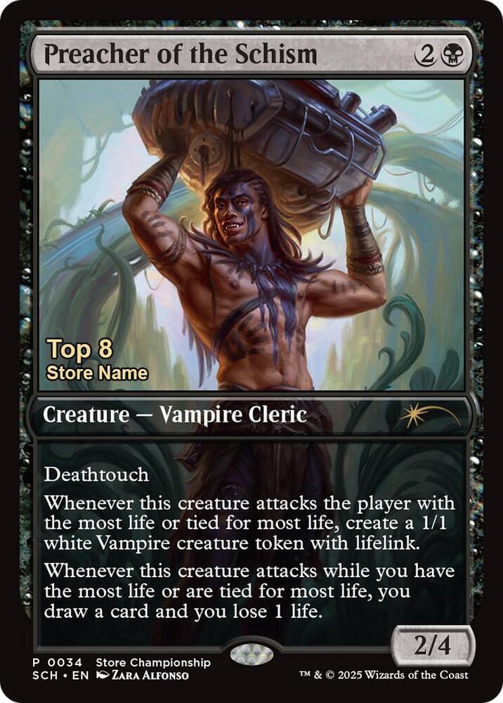 Preacher of the Schism Top 8 34 (Game Day & Store Championship Promos)  | Good Games Adelaide SA