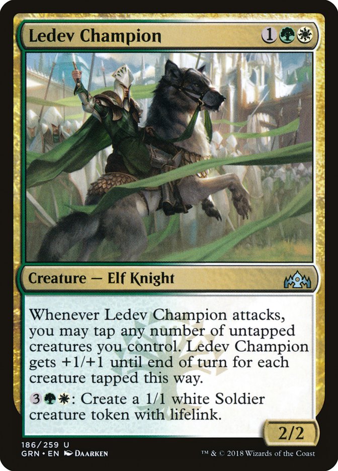 Ledev Champion 186 (Guilds of Ravnica)  - Foil | Good Games Adelaide SA