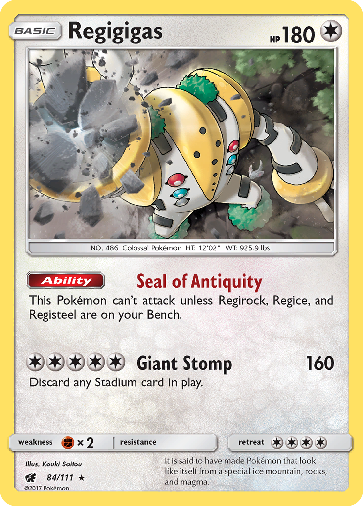 Regigigas (84/111) [Sun & Moon: Crimson Invasion] | Good Games Adelaide SA
