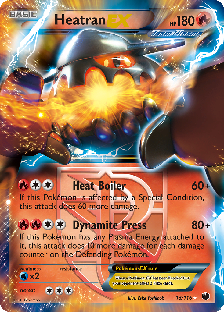 Heatran EX (13/116) [Black & White: Plasma Freeze] | Good Games Adelaide SA
