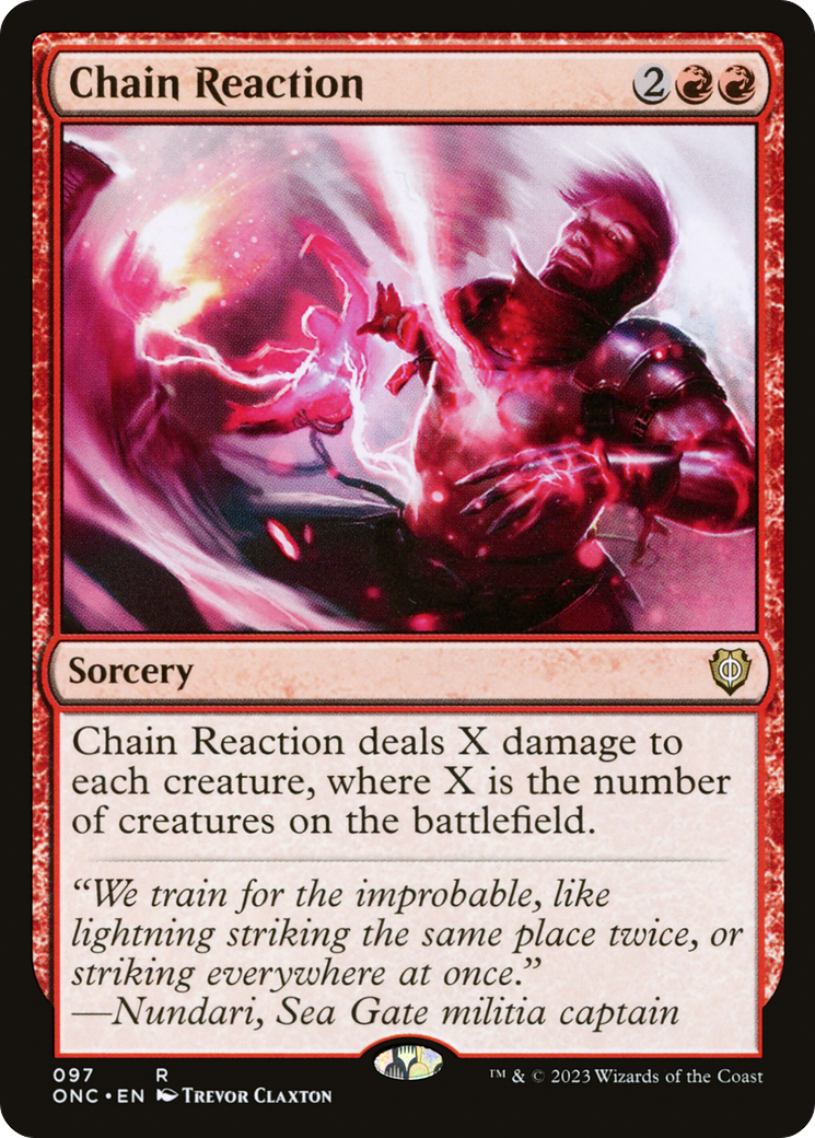 Chain Reaction [Phyrexia: All Will Be One Commander] | Good Games Adelaide SA