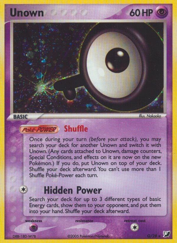 Unown Q Q/28 (Unseen Forces)  - Holofoil | Good Games Adelaide SA