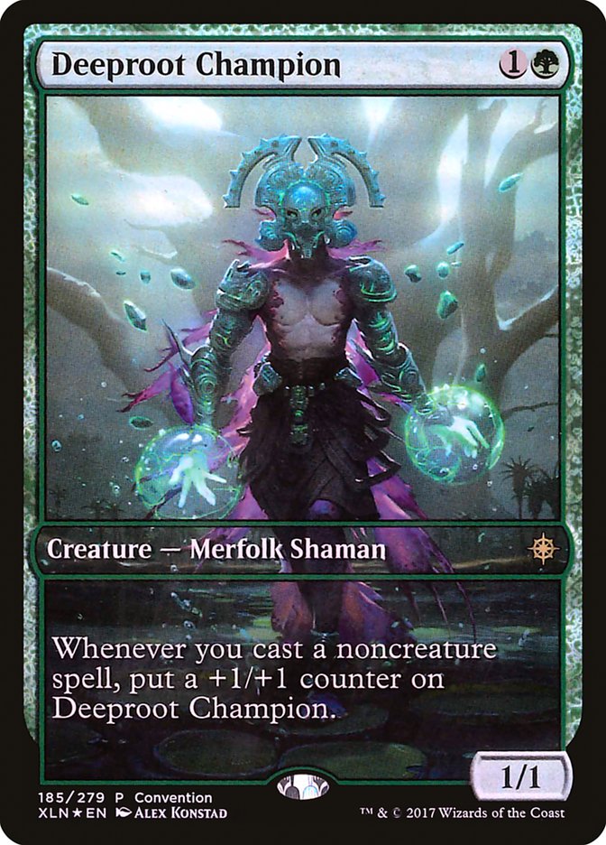 Deeproot Champion (2018 Convention Exclusive) [Ixalan Promos] | Good Games Adelaide SA