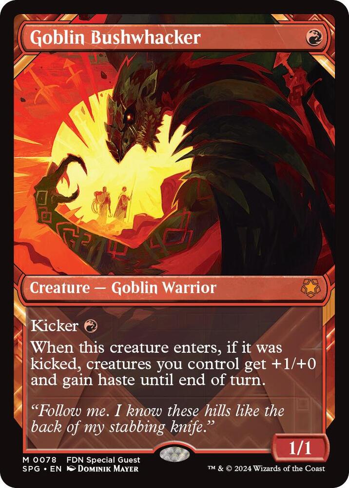 Goblin Bushwhacker 78 (Special Guests)  - Showcase Foil | Good Games Adelaide SA