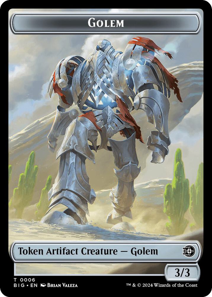Golem Plot Double Sided Token 6 // 20 (Outlaws of Thunder Junction: The Big Score)  | Good Games Adelaide SA