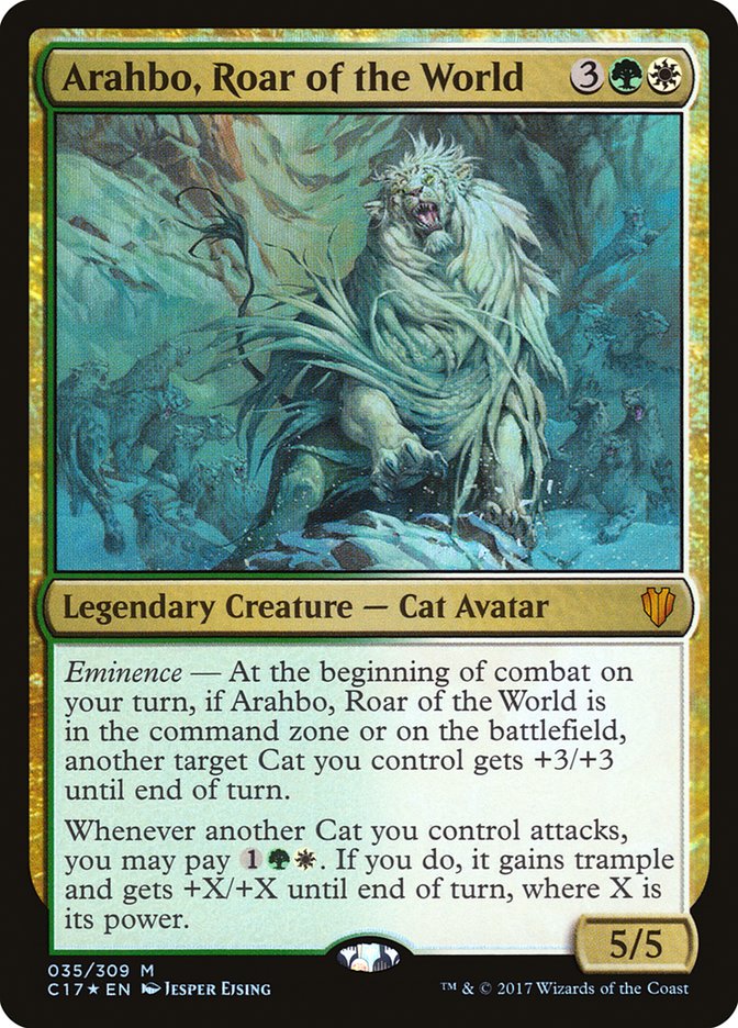 Arahbo, Roar of the World 35 (Commander 2017)  - Foil | Good Games Adelaide SA