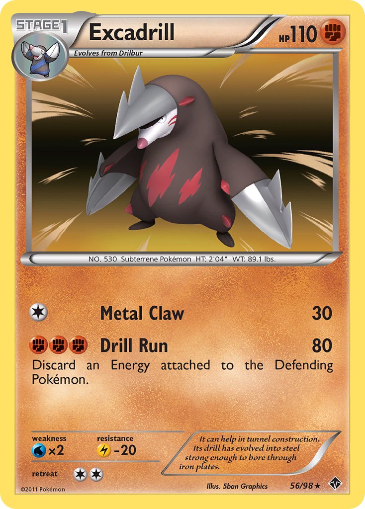 Excadrill (56/98) (Cosmos Holo) (Blister Exclusive) [Black & White: Emerging Powers] | Good Games Adelaide SA