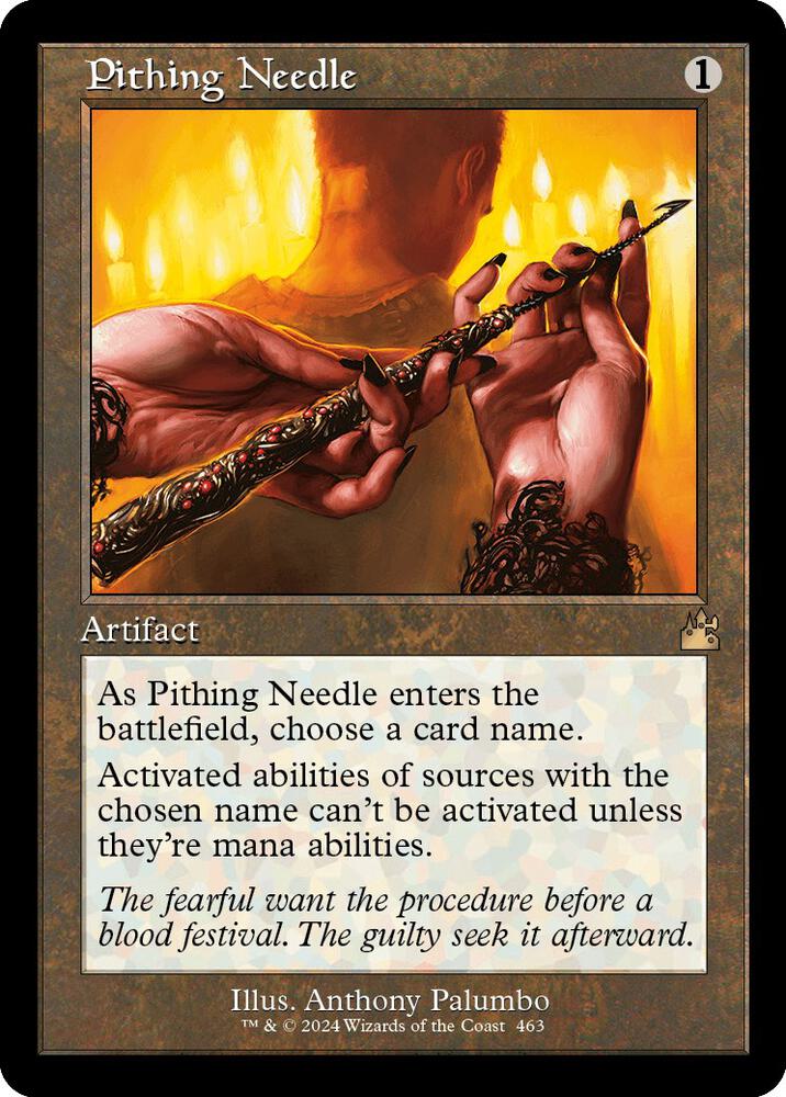 Pithing Needle 463 (Ravnica Remastered)  - Foil | Good Games Adelaide SA
