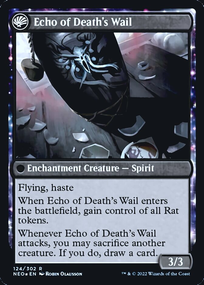 Tribute to Horobi // Echo of Death's Wail [Kamigawa: Neon Dynasty Prerelease Promos] | Good Games Adelaide SA
