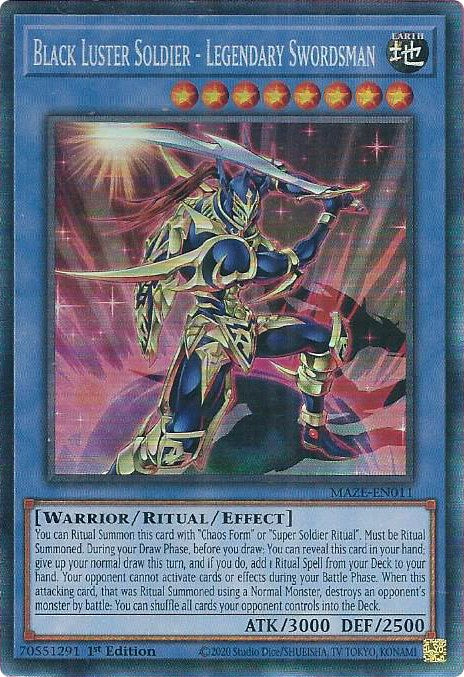Black Luster Soldier - Legendary Swordsman [MAZE-EN011] Collector's Rare | Good Games Adelaide SA