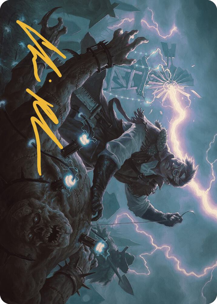Geralf the Fleshwright Art Card Gold Stamped Signature 5 (Art Series: Outlaws of Thunder Junction)  | Good Games Adelaide SA