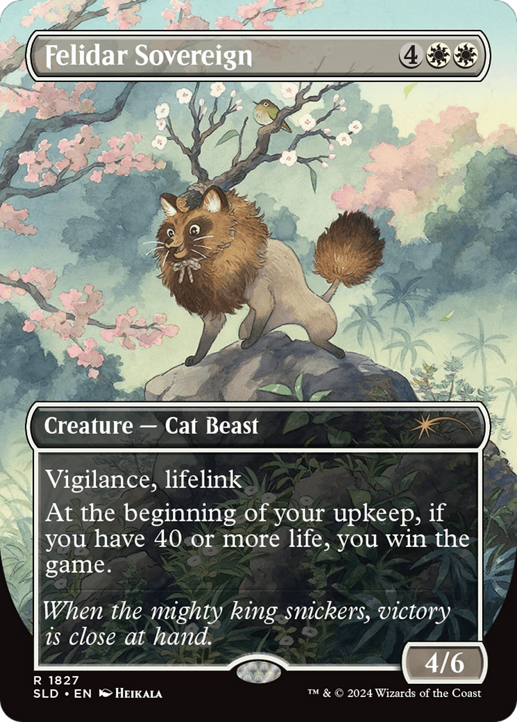 Felidar Sovereign (1827) (Rainbow Foil) [Secret Lair Drop Series] | Good Games Adelaide SA