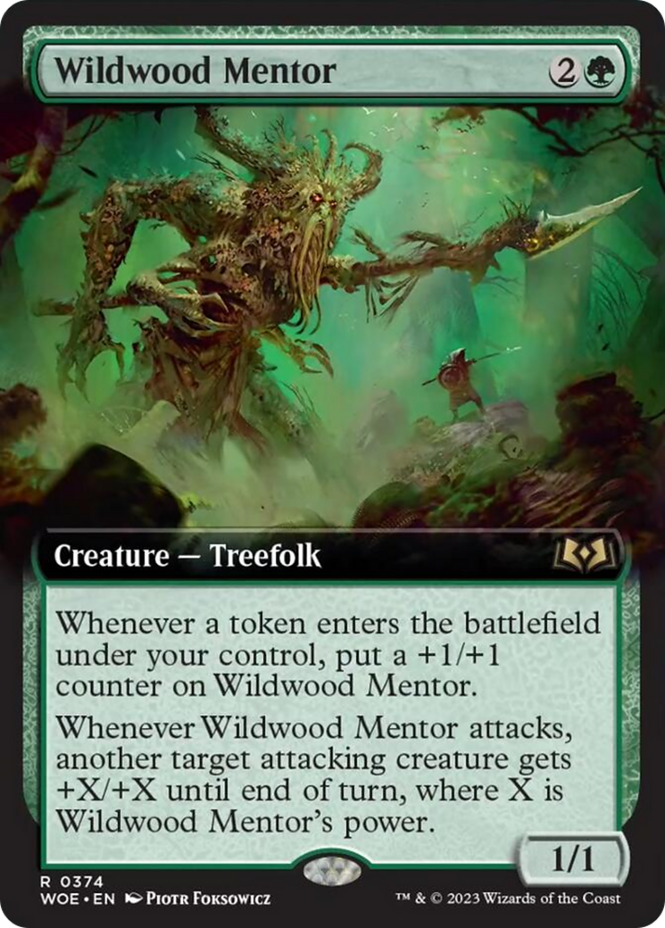 Wildwood Mentor (Extended Art) [Wilds of Eldraine] | Good Games Adelaide SA