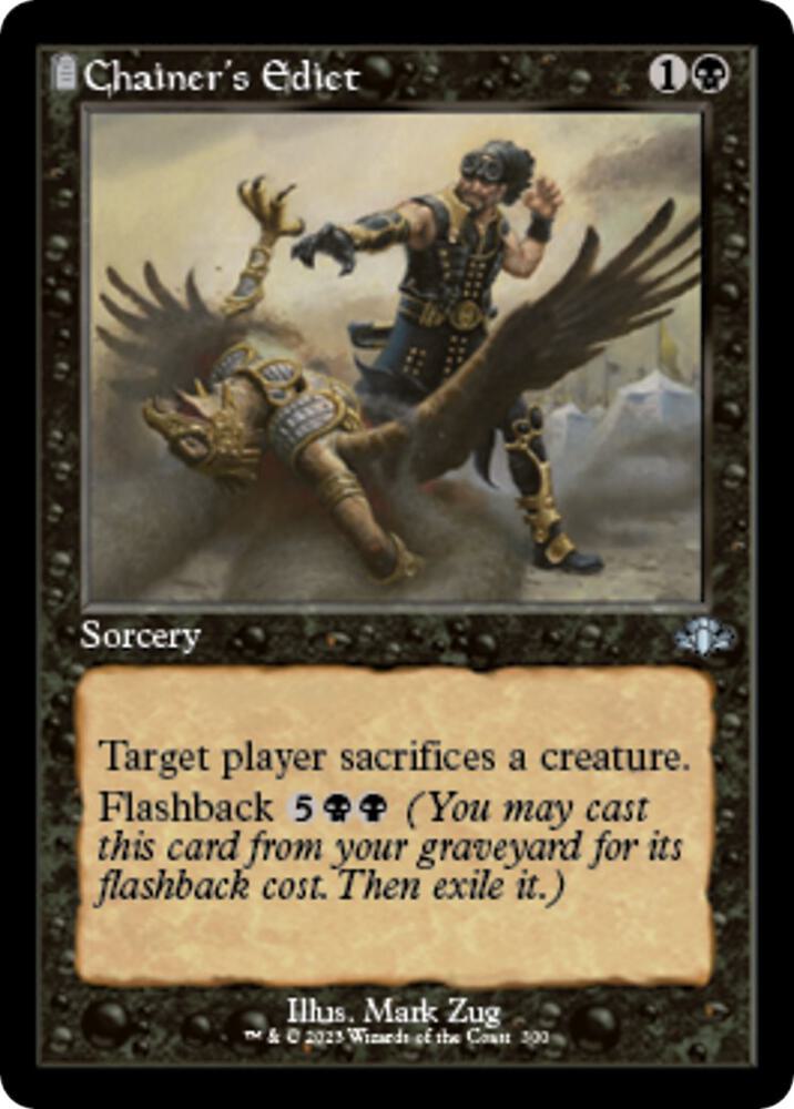 Chainer's Edict 300 (Dominaria Remastered)  - Retro Foil | Good Games Adelaide SA