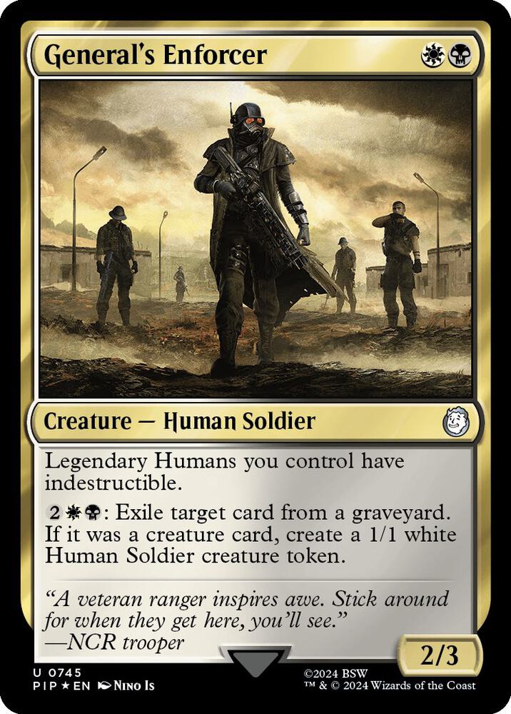 Generals Enforcer Surge Foil 745 (Universes Beyond: Fallout)  - Foil | Good Games Adelaide SA