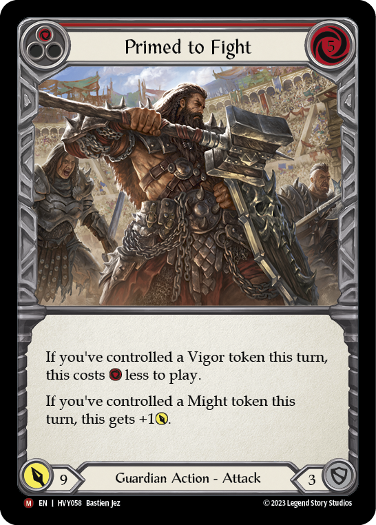 Primed to Fight [HVY058] (Heavy Hitters)  Rainbow Foil | Good Games Adelaide SA