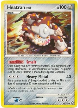 Heatran 30 146 DP Legends Awakened 030/146 (Deck Exclusives)  - Holofoil | Good Games Adelaide SA