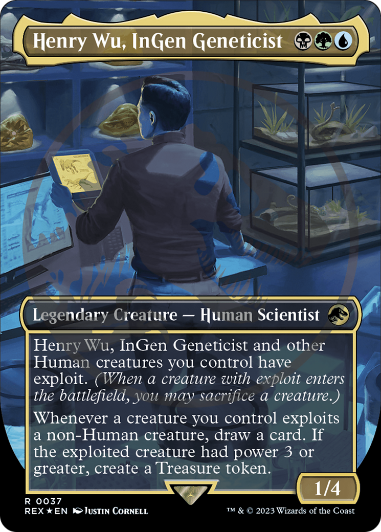 Henry Wu, InGen Geneticist Emblem (Borderless) [Jurassic World Collection Tokens] | Good Games Adelaide SA