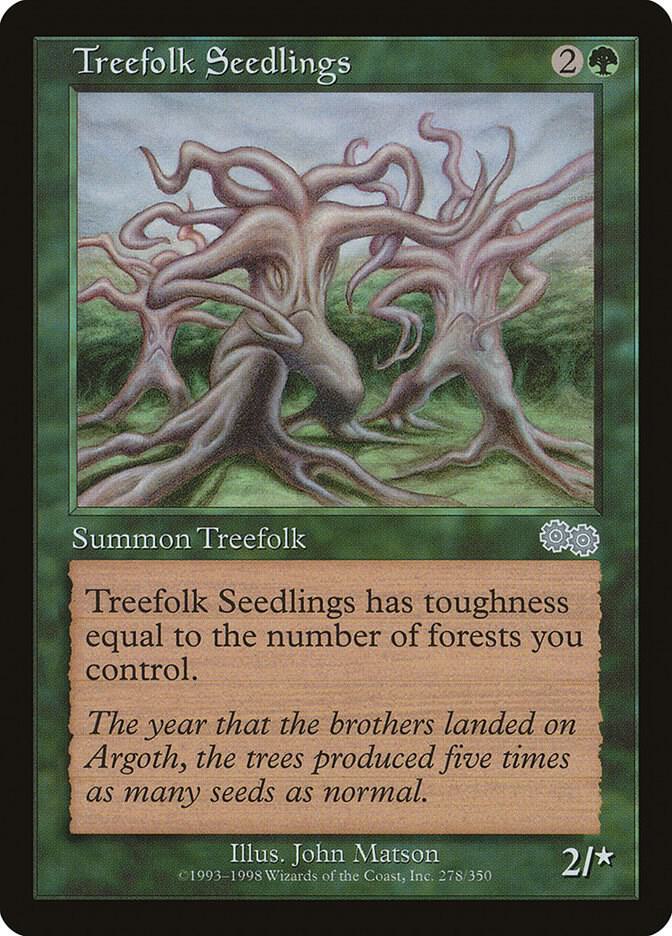 Treefolk Seedlings 278 (Urza's Saga)  | Good Games Adelaide SA