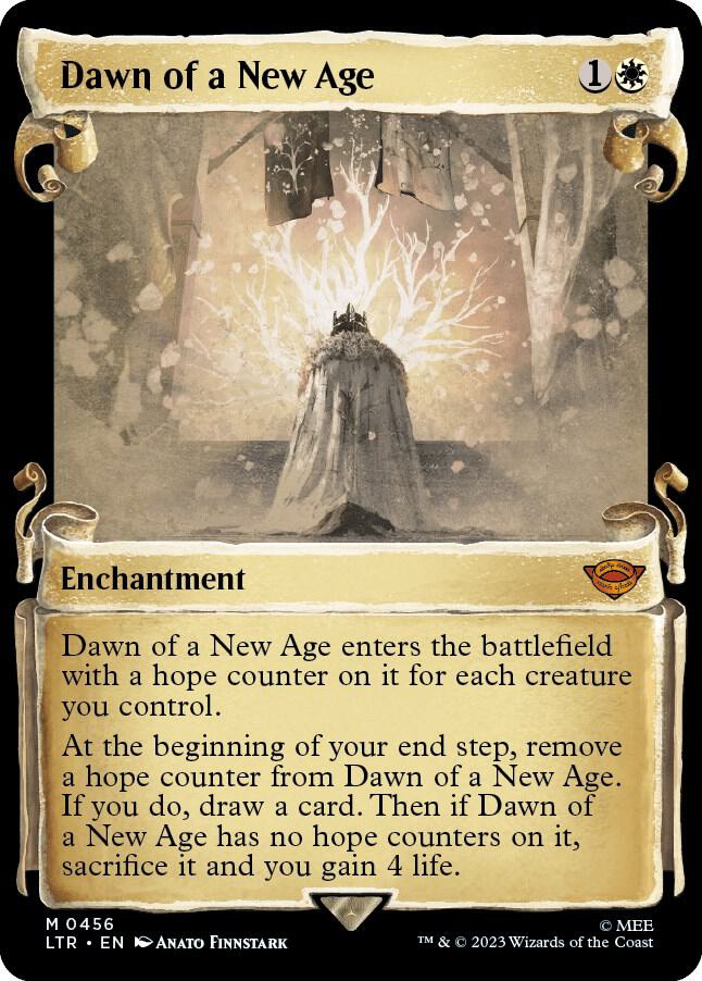 Dawn of a New Age 456 (Universes Beyond: The Lord of the Rings: Tales of Middle-earth)  - Showcase Scroll Foil | Good Games Adelaide SA