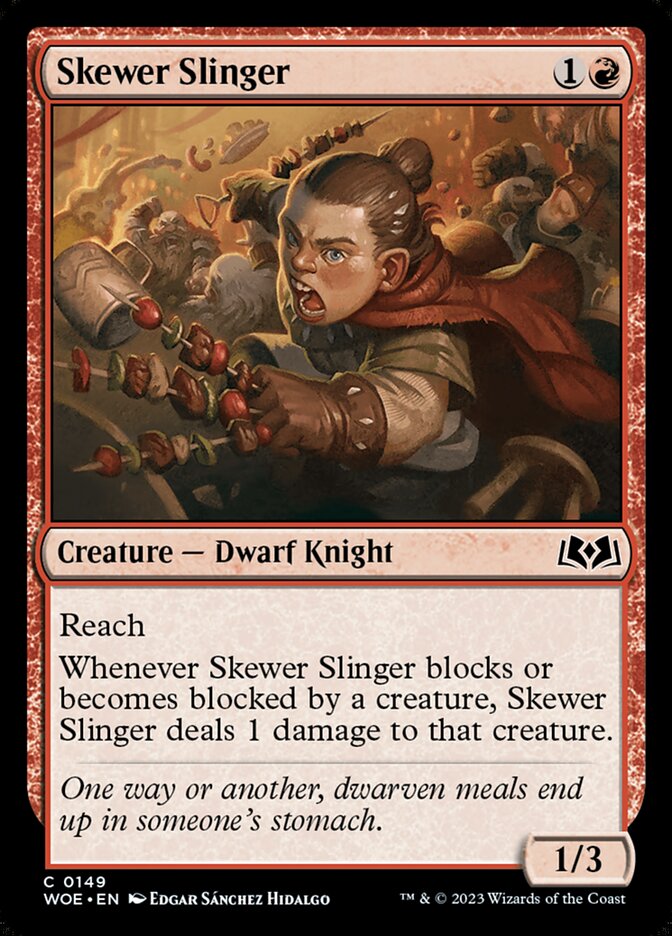Skewer Slinger 149 (Wilds of Eldraine)  - Foil | Good Games Adelaide SA