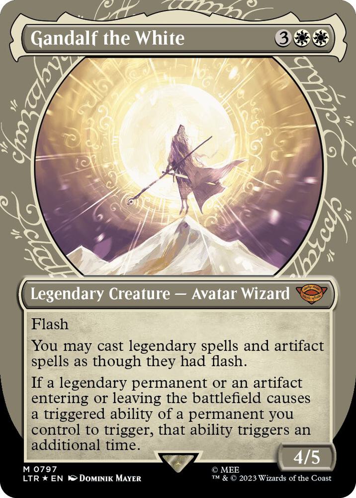 Gandalf the White 797 (Universes Beyond: The Lord of the Rings: Tales of Middle-earth)  - Showcase Surge Foil | Good Games Adelaide SA