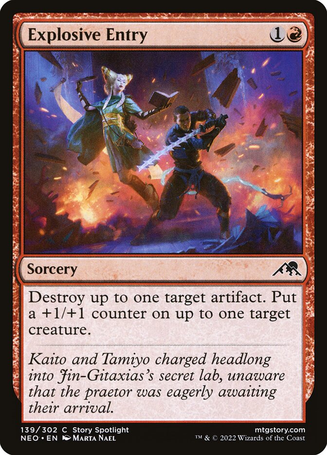 Explosive Entry 139 (Kamigawa: Neon Dynasty)  - Foil | Good Games Adelaide SA