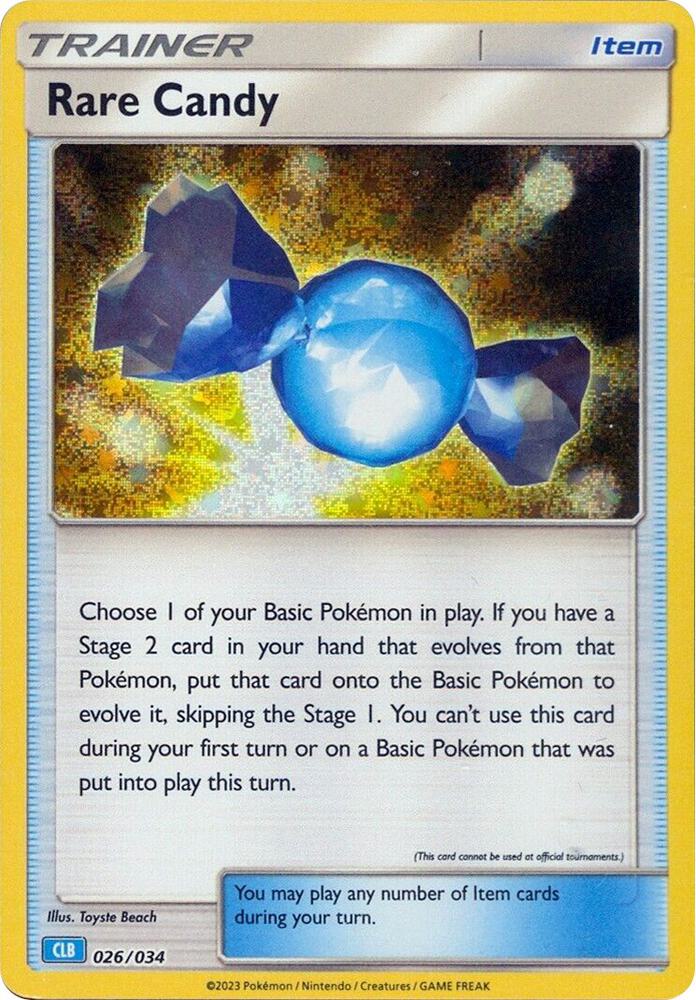 Rare Candy CLB 026/034 (Trading Card Game Classic)  - Holofoil | Good Games Adelaide SA