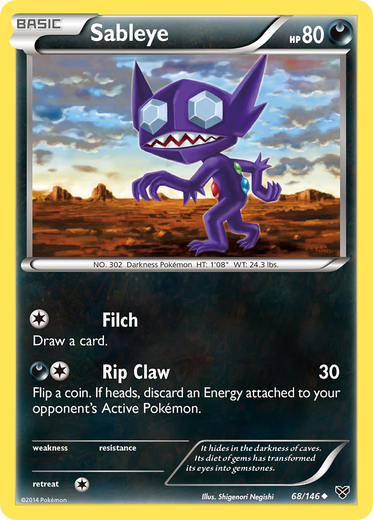 Sableye (68/146) [XY: Base Set] | Good Games Adelaide SA