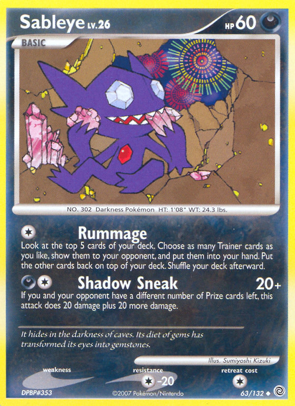 Sableye (63/132) [Diamond & Pearl: Secret Wonders] | Good Games Adelaide SA