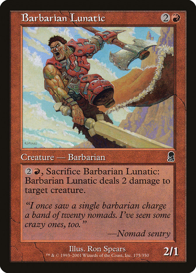 Barbarian Lunatic 175 (Odyssey)  - Foil | Good Games Adelaide SA