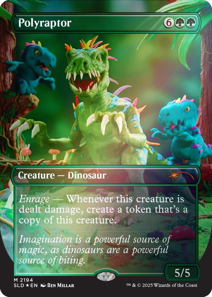 Polyraptor Rainbow Foil 2194 (Secret Lair Drop Series)  - Foil | Good Games Adelaide SA