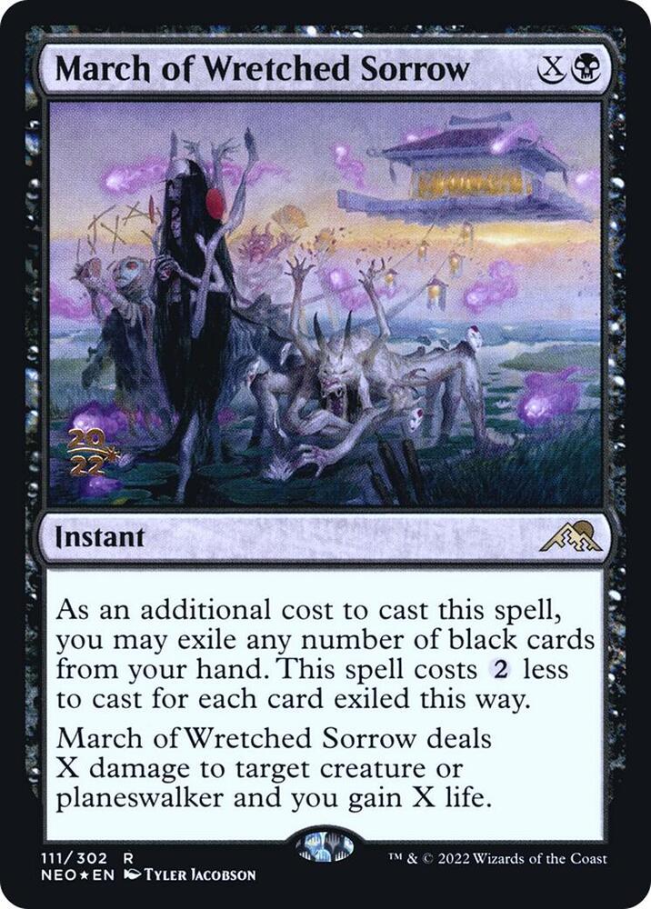 March of Wretched Sorrow 111 (Prerelease Cards)  - Foil | Good Games Adelaide SA