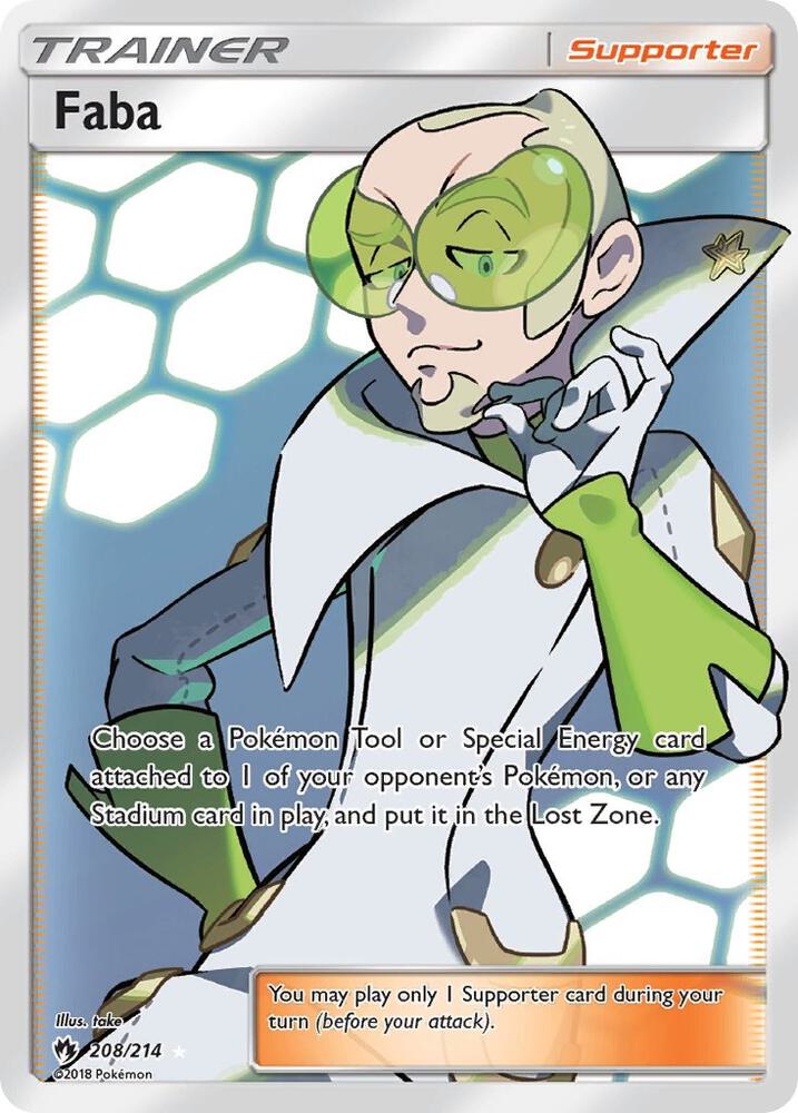 Faba Full Art 208/214 (SM - Lost Thunder)  - Holofoil | Good Games Adelaide SA