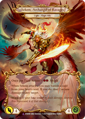Figment of Ravages // Sekem, Archangel of Ravages (Marvel) [DTD008] (Dusk Till Dawn)  Cold Foil | Good Games Adelaide SA