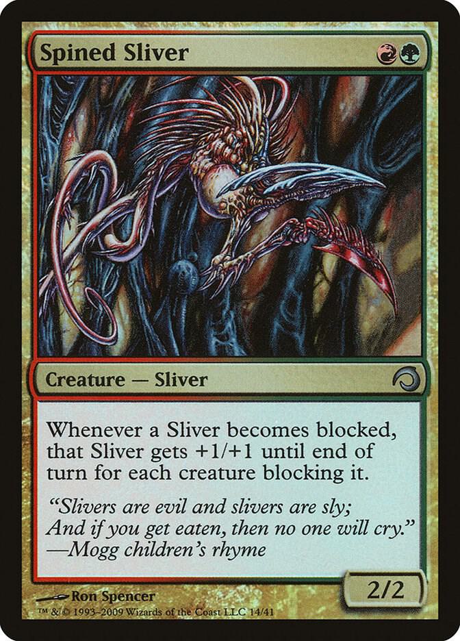 Spined Sliver 14 (Premium Deck Series: Slivers)  - Foil | Good Games Adelaide SA