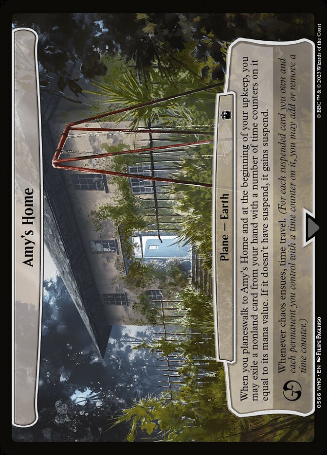 Amy's Home 566 (Planechase: Universes Beyond: Doctor Who)  | Good Games Adelaide SA