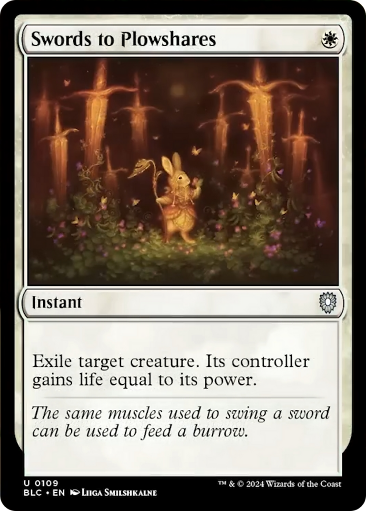 Swords to Plowshares [Bloomburrow Commander] | Good Games Adelaide SA