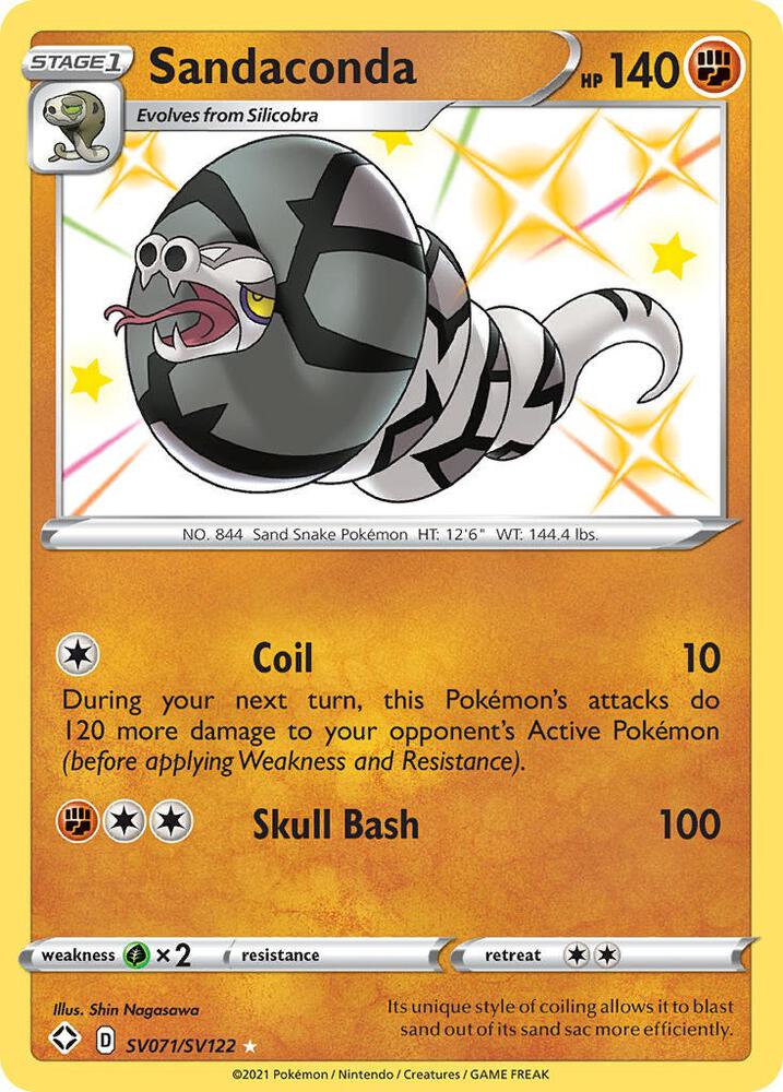 Sandaconda SV071/SV122 (Shining Fates: Shiny Vault)  - Holofoil | Good Games Adelaide SA