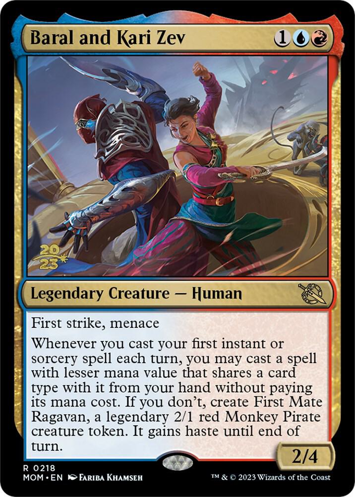 Baral and Kari Zev 218 (Prerelease Cards)  - Foil | Good Games Adelaide SA