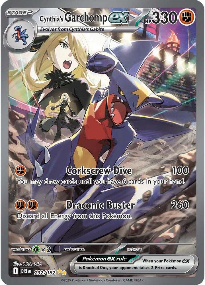 Cynthia's Garchomp ex 232/182 (SV10: Destined Rivals)  - Holofoil | Good Games Adelaide SA