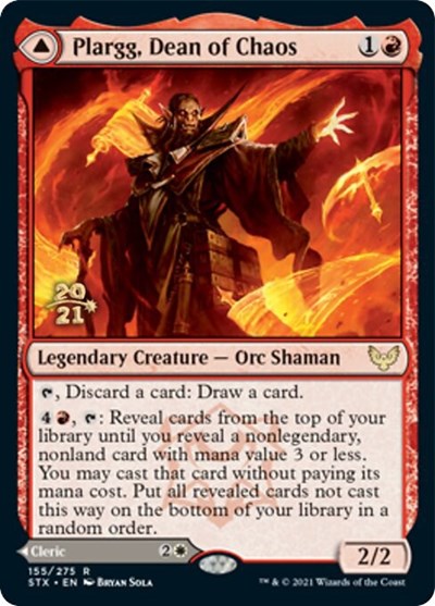 Plargg, Dean of Chaos // Augusta, Dean of Order [Strixhaven: School of Mages Prerelease Promos] | Good Games Adelaide SA