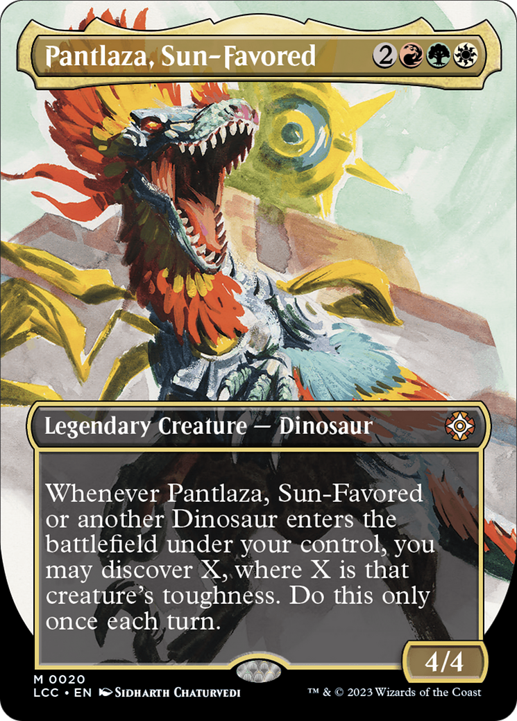 Pantlaza, Sun-Favored (Borderless) [The Lost Caverns of Ixalan Commander] | Good Games Adelaide SA