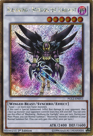 Blackwing - Nothung the Starlight [PGL2-EN013] Gold Secret Rare | Good Games Adelaide SA